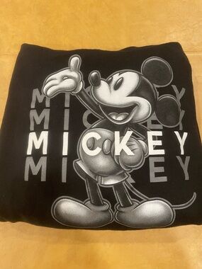 Disney Mickey Mouse Black Graphic Hoodie for Women/Men